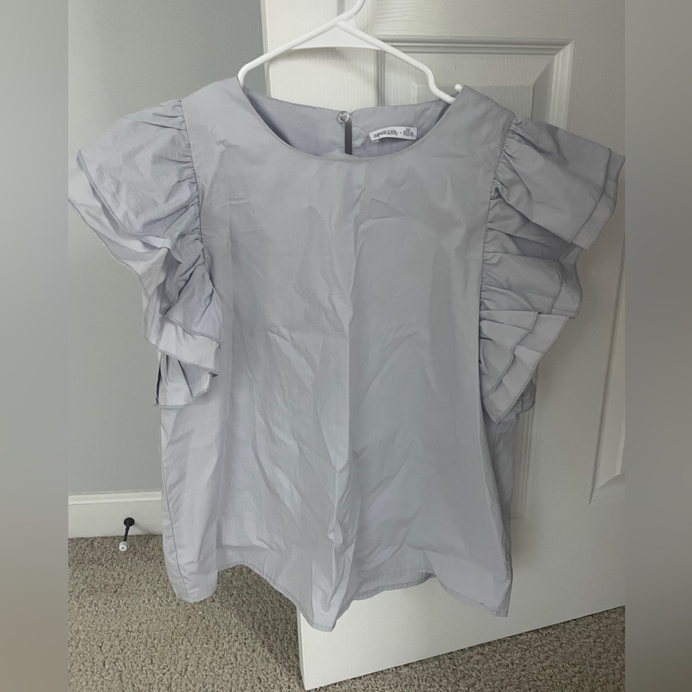 Spencer and Ella puff sleeve tee